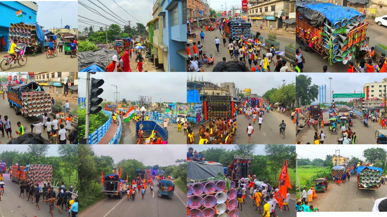 কাল কাটোয়া থেকে200+সেট জল যাত্রি নিয়ে আজ বর্ধমান ঢুকছে অল সেট😎17 ঘন্টার পজিশন 70কিলোমিটার রাস্তা😭