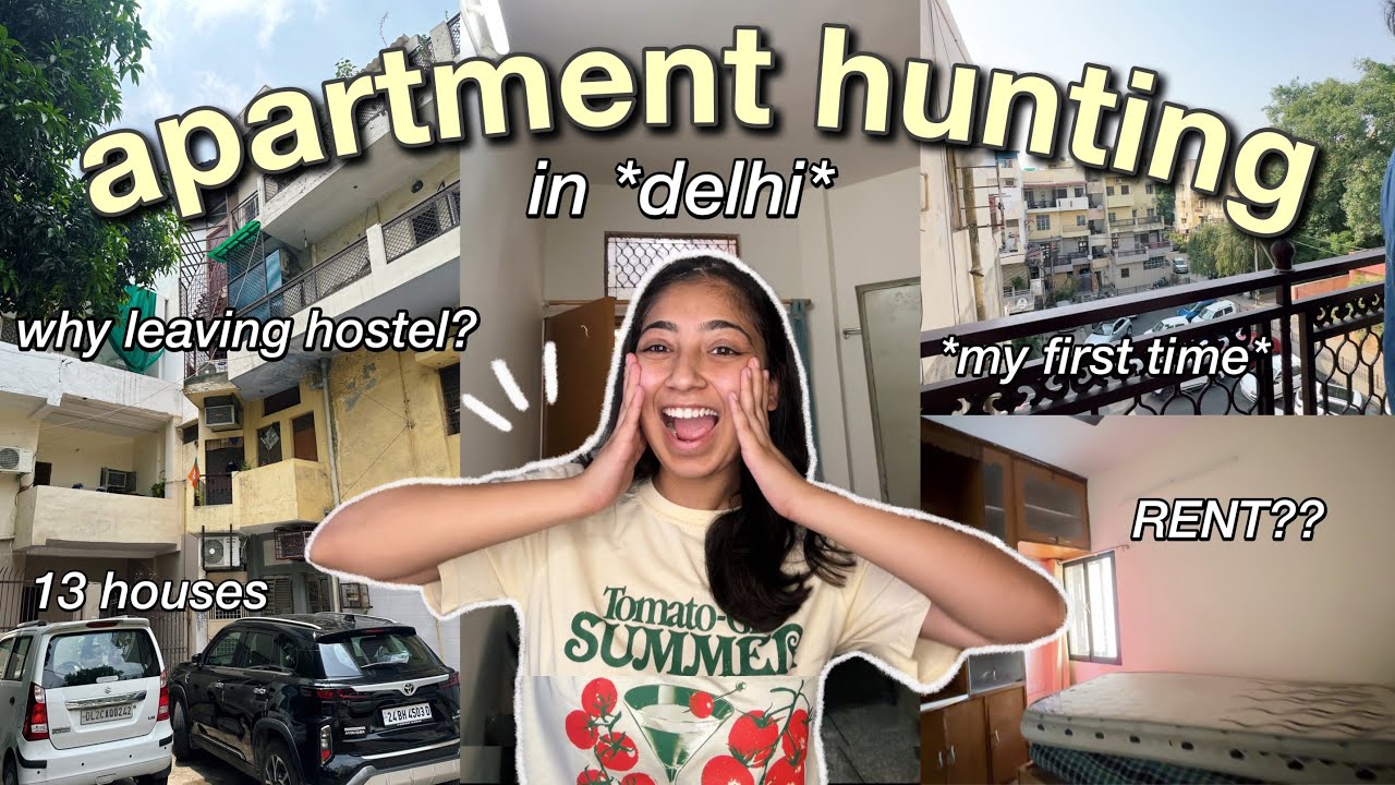 I'M MOVING OUT!! why am i leaving hostel?😳- flat hunting in *Delhi* rents?? empty house tour✨🏠