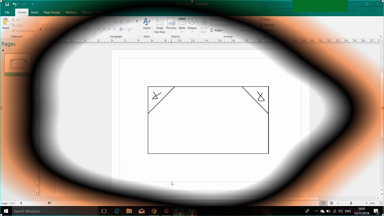 Cerating a custom shape in MS Publisher 01