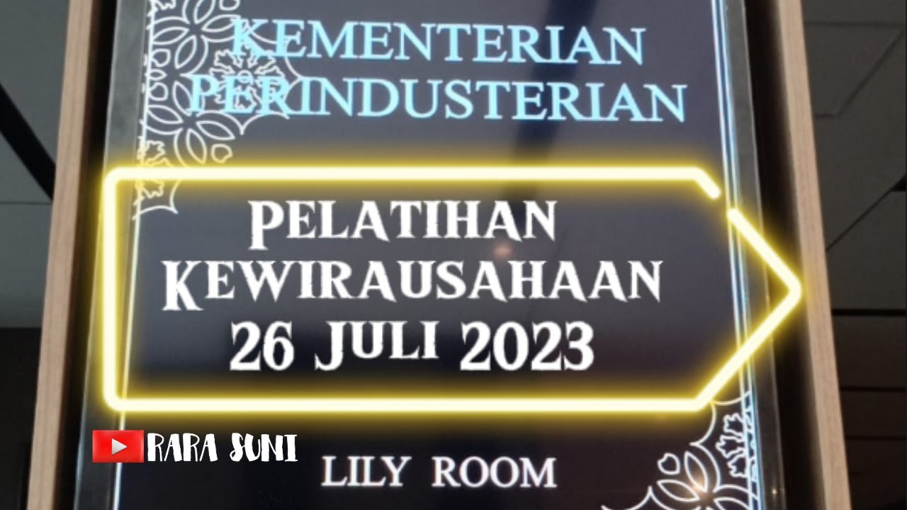 Pelatihan Kewirausahaan Kemenperin 26 Juli 2023 Hotel Grand Mercure Angkasa Medan