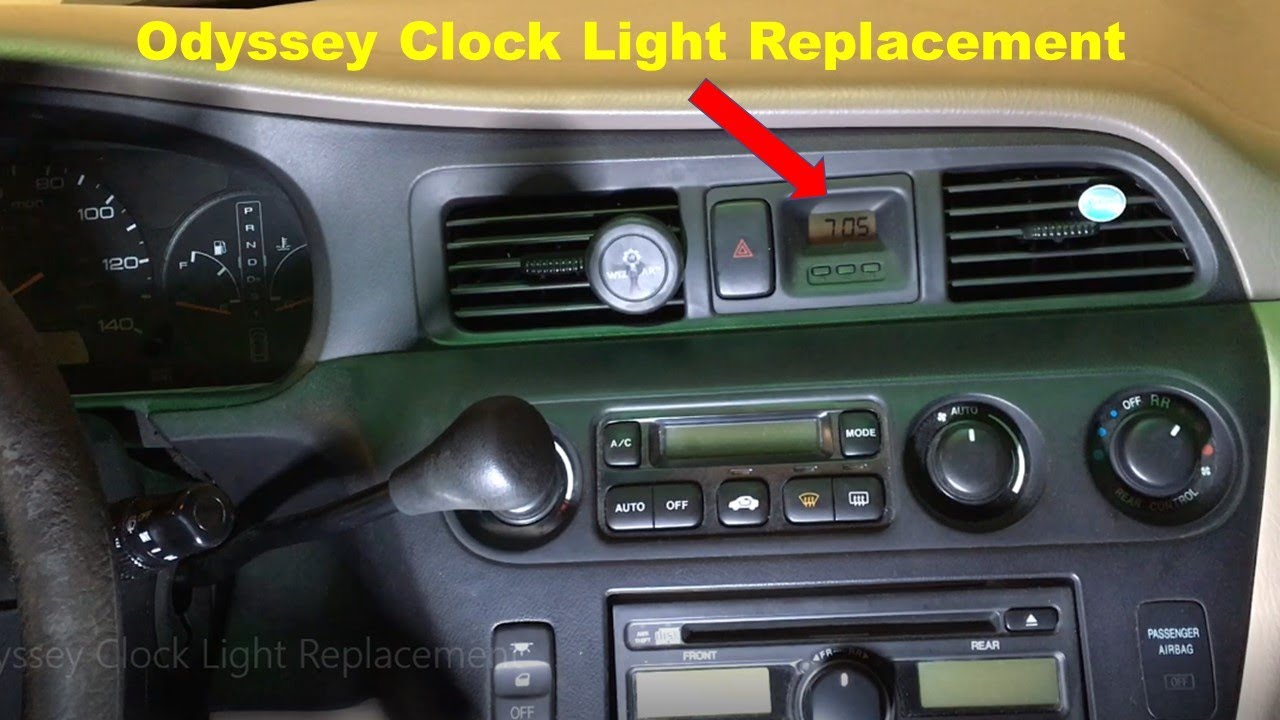 How to Replace Honda Odyssey In-Dash Clock Light