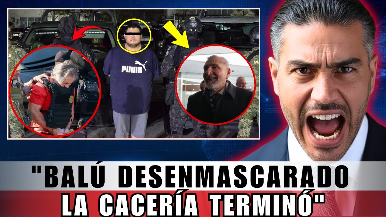 Harfuch detiene a “El Balú”, líder de La Barredora, tras una importante operación de seguridad.