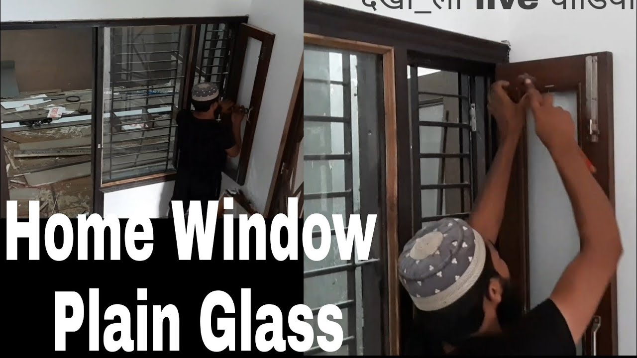 How To Make/ Amazing Home Window Glass Fitting Kaise Karte Hain👈😲👍