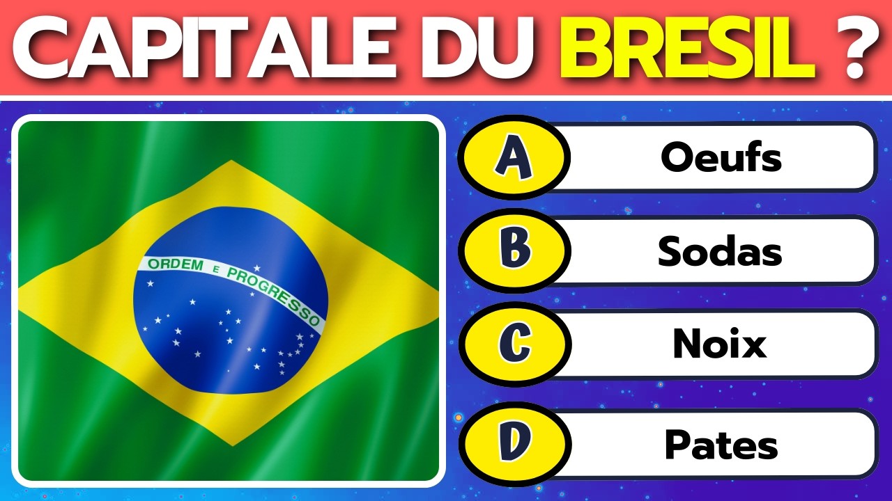 🌍 Peux‑tu trouver ces 40 capitales du monde ? 🧠  Défi Quiz Geographie