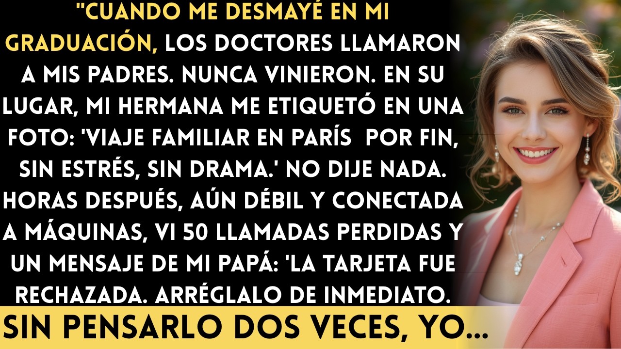 Cuando me desplomé, los doctores llamaron a mis padres y nunca llegaron… hasta que vi su foto...