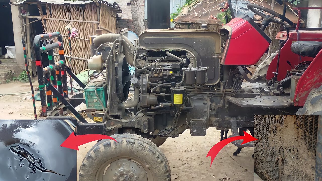 Massey Ferguson 7250 Di air filter cleane and radiator cleane#tractor #tractorvideo #masseyferguson