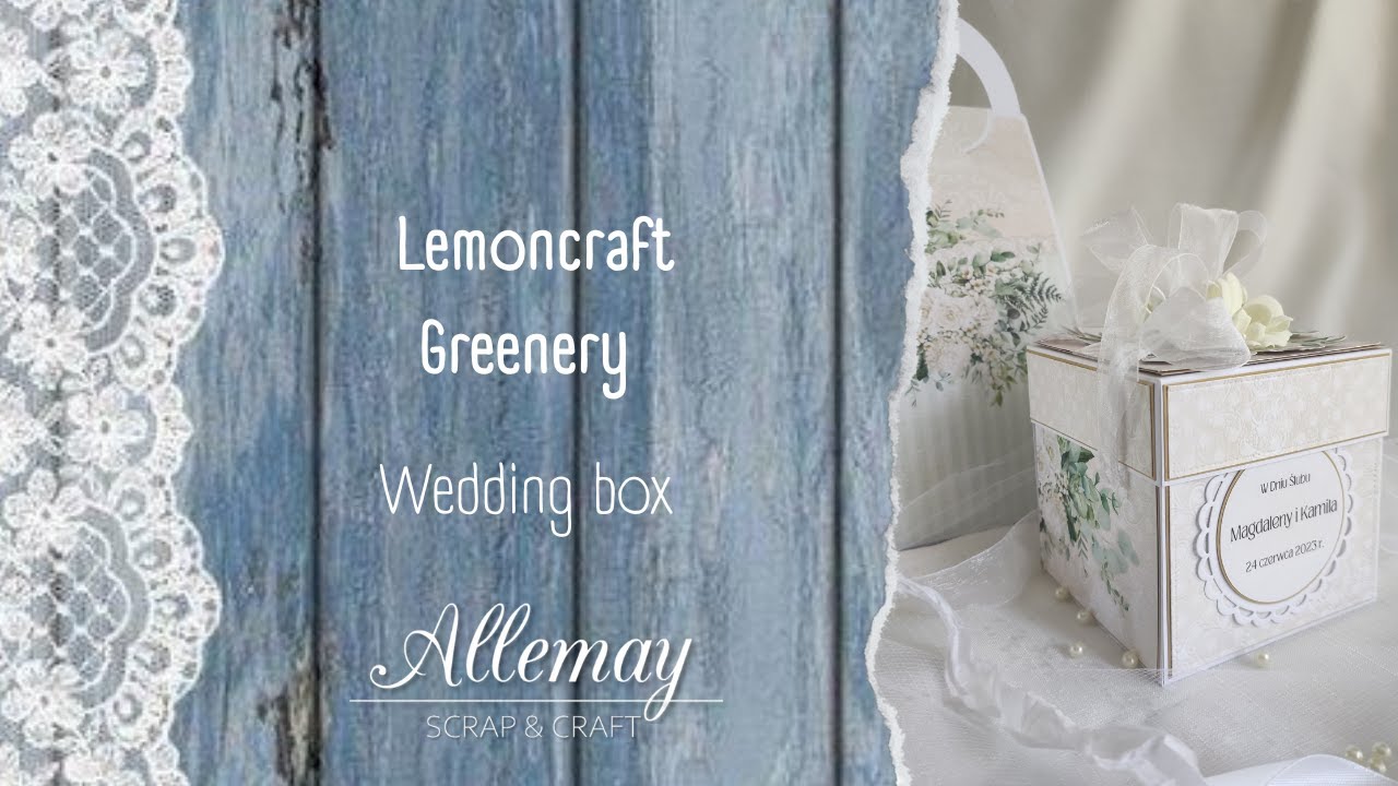 Lemoncraft Greenery Wedding box, Box na Ślub, #scrapbooking