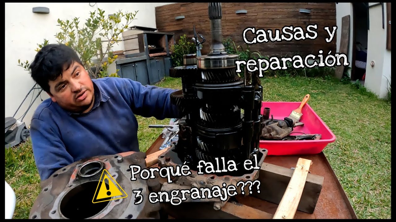 Desarmando la caja de cambios. Una obra de ingeniería, complejo puzzle mecánico realizado por chajá.