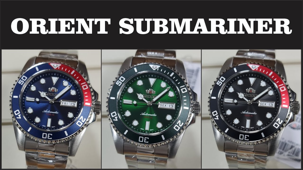 Orient Submariner 469SS068F F49SS027 F49SS026 | Relojoaria JJ