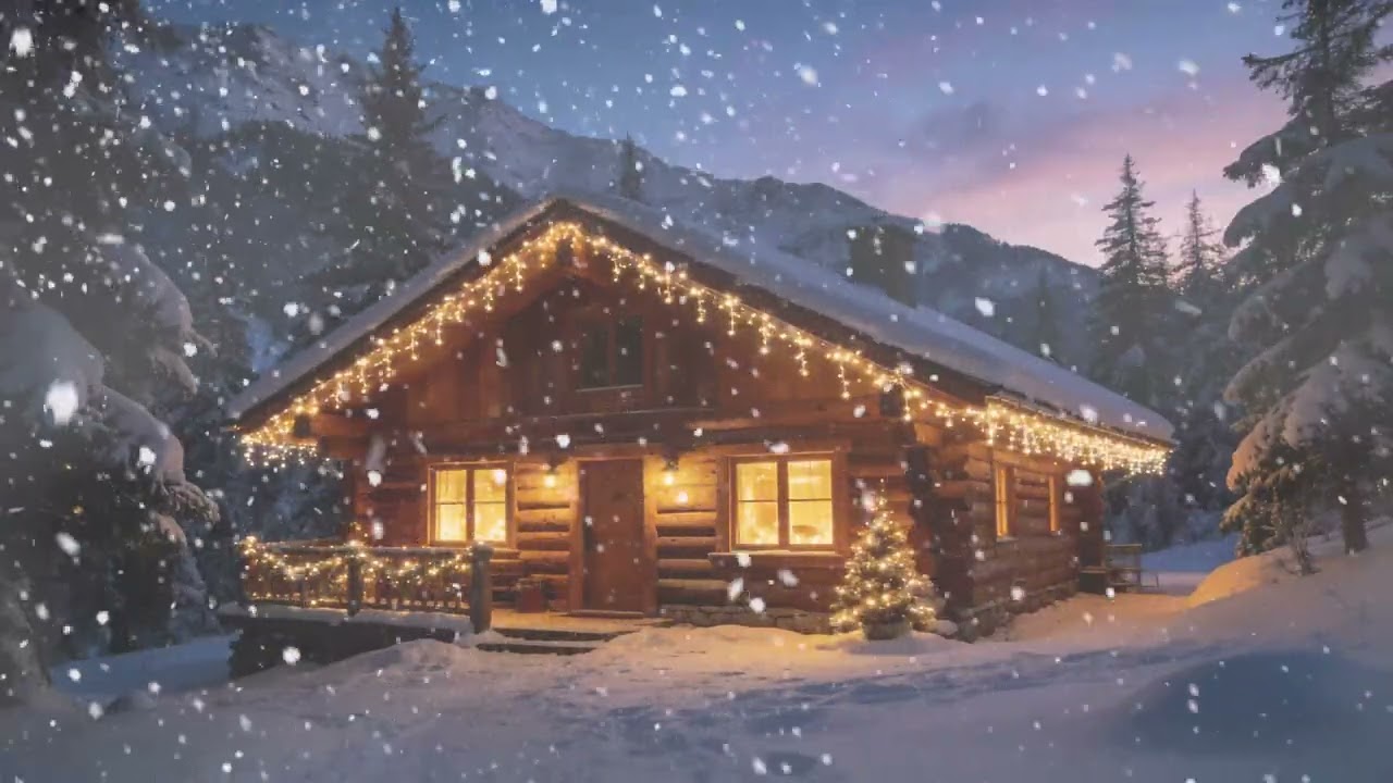 1 Hour of Cozy Christmas Cabin Instrumentals, Relax, Study & Stay Focused
