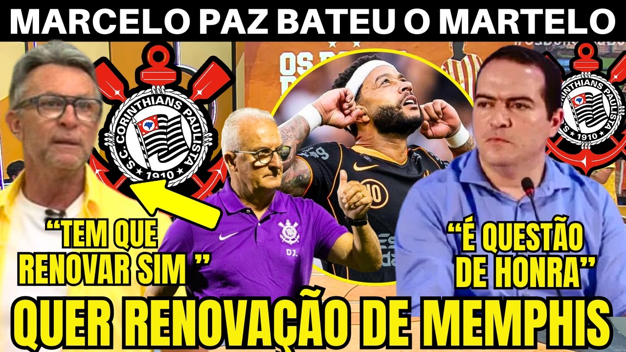 NETO APROVA RENOVAÇÃO DO MEMPHIS COM O CORINTHIANS 