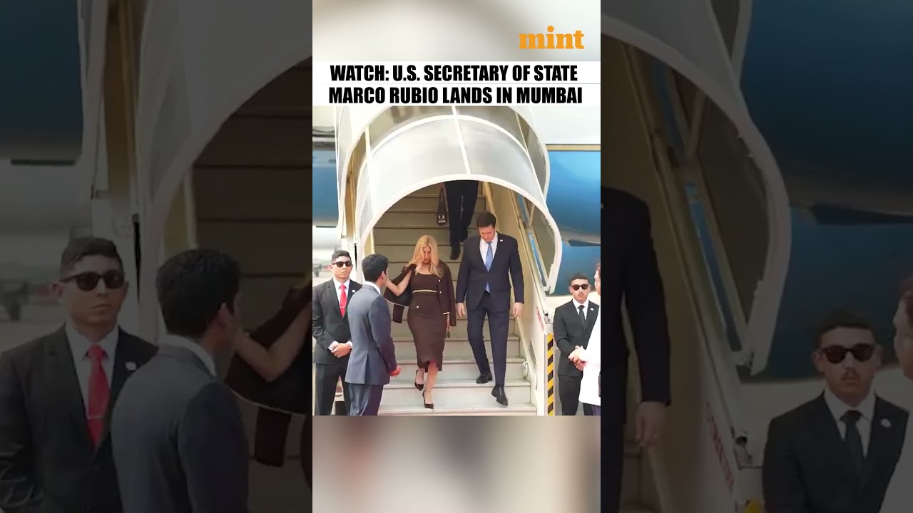 Watch: U.S. Secretary of State Marco Rubio lands in Mumbai for 3-day India visit