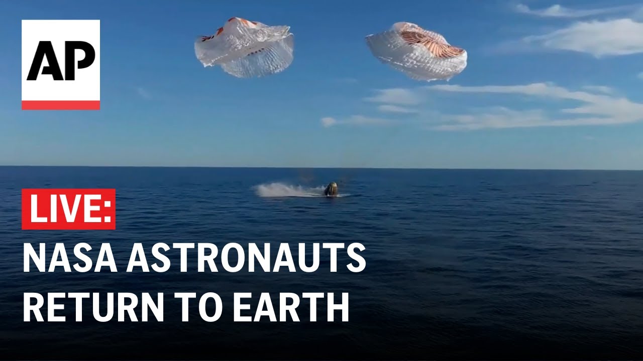 LIVE: NASA astronauts return to Earth on SpaceX crew capsule