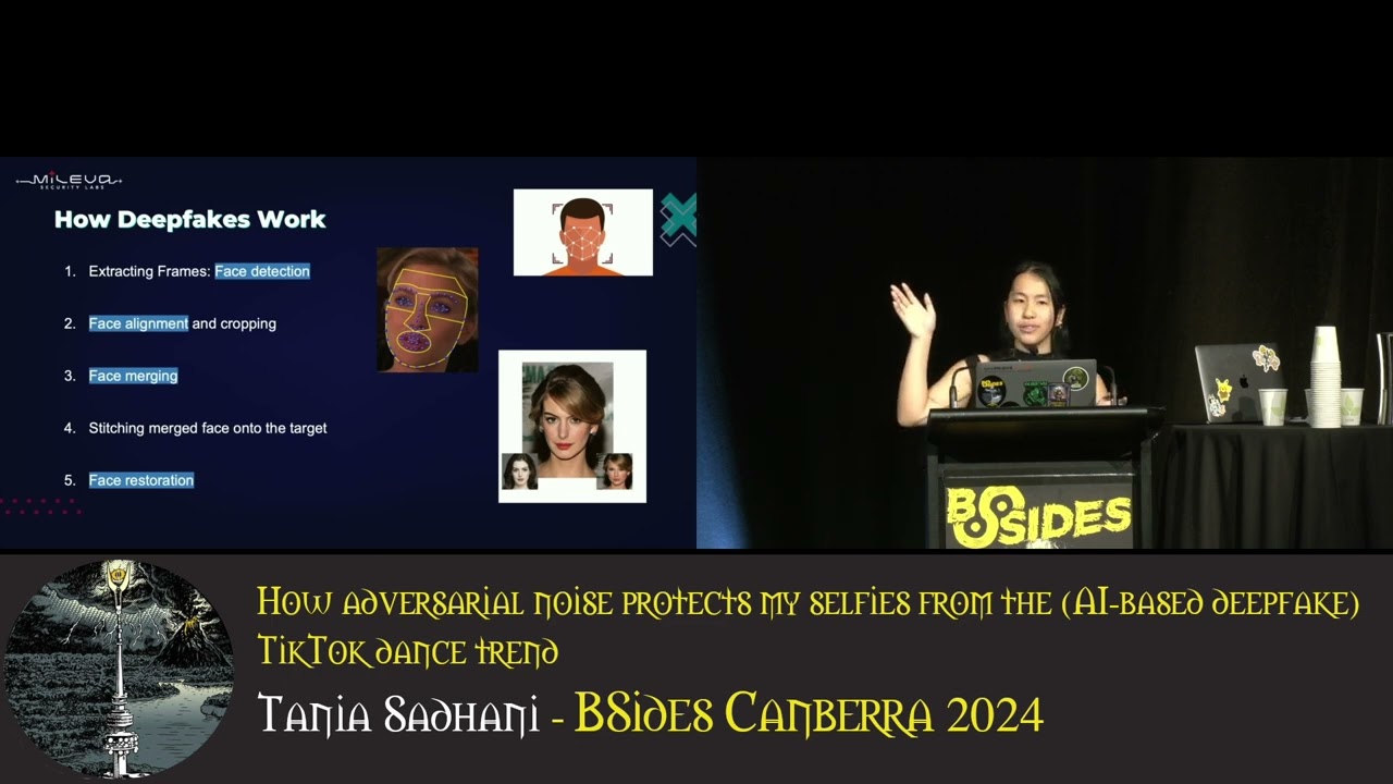 How adversarial noise protects my selfies from the (AI-based deepfake) TikTok dance trend, T Sadhani