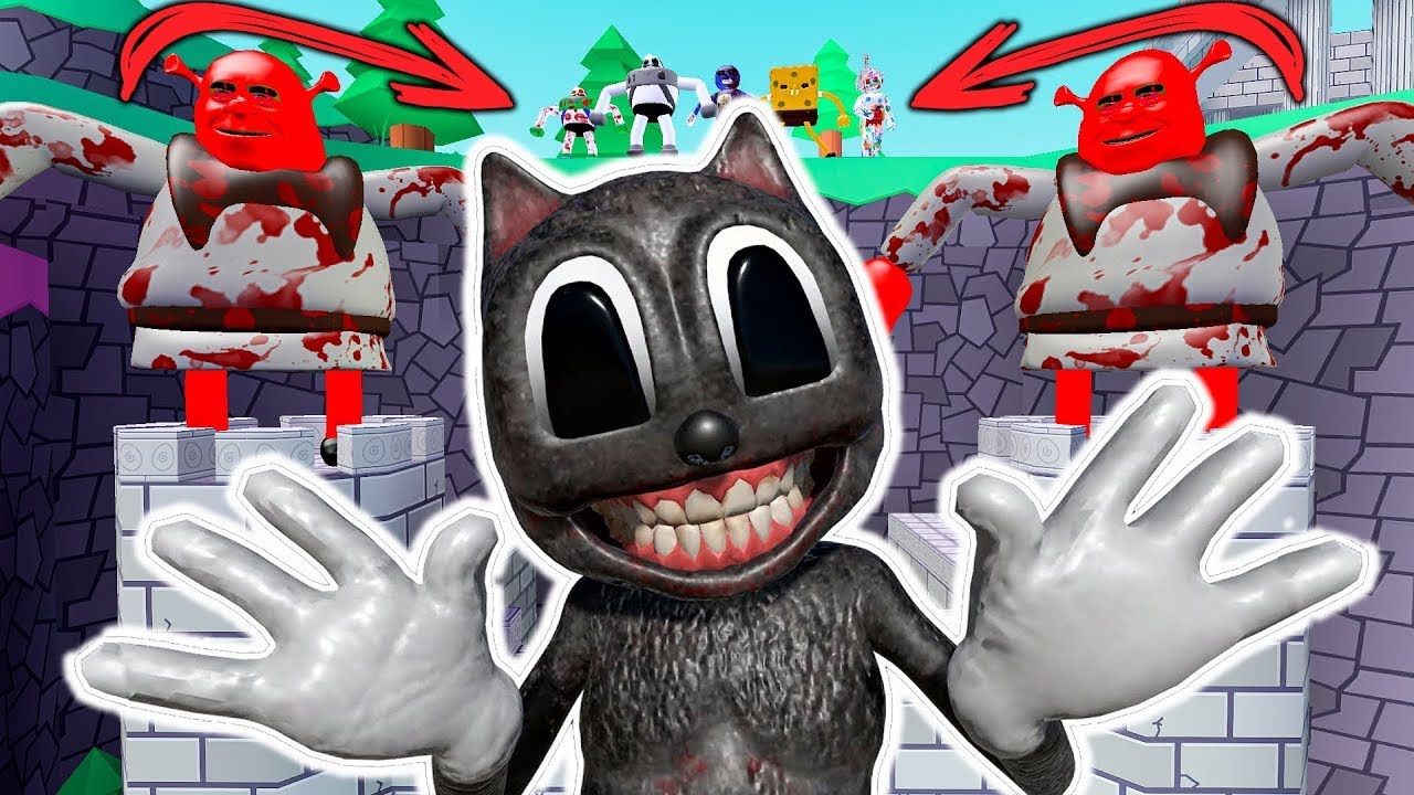 CARTOONCAT vs CURSED SHREK 3D SANIC CLONES MEMES in Garry's Mod! The first adventure!