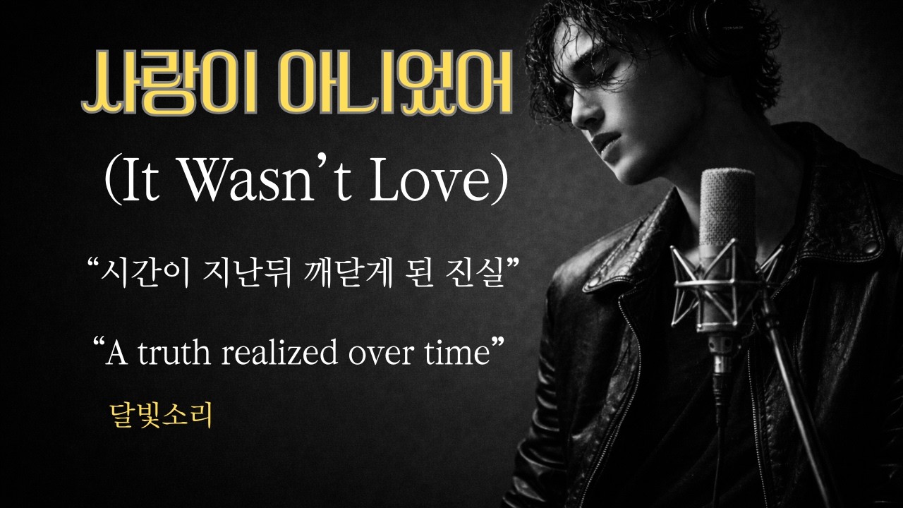 사랑이 아니었어 (It Wasn’t Love) 시간이 지난뒤 깨닳은 진실  “A truth realized over time”