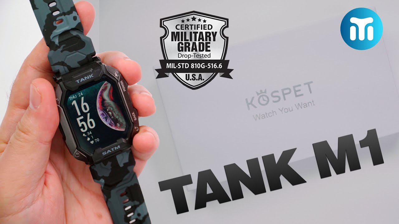 Novo Smartwatch KOSPET TANK M1 - Tem até Certificação Militar