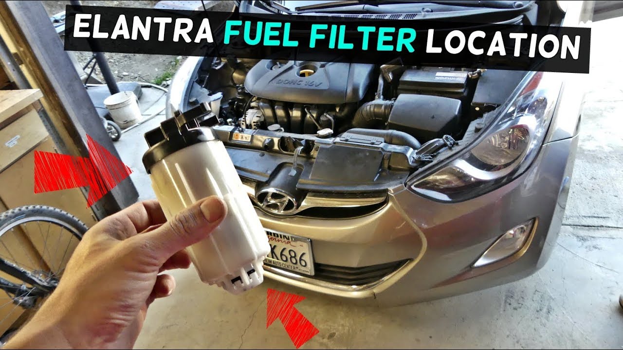 WHERE IS THE FUEL FILTER LOCATED ON HYUNDAI ELANTRA