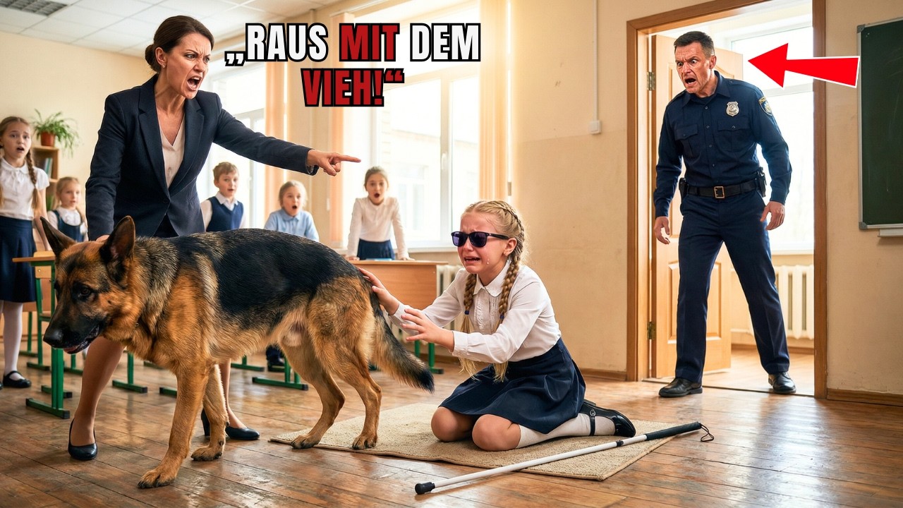 Lehrerin nimmt blindem Kind den Hund weg – POLIZEI-VATER greift ein