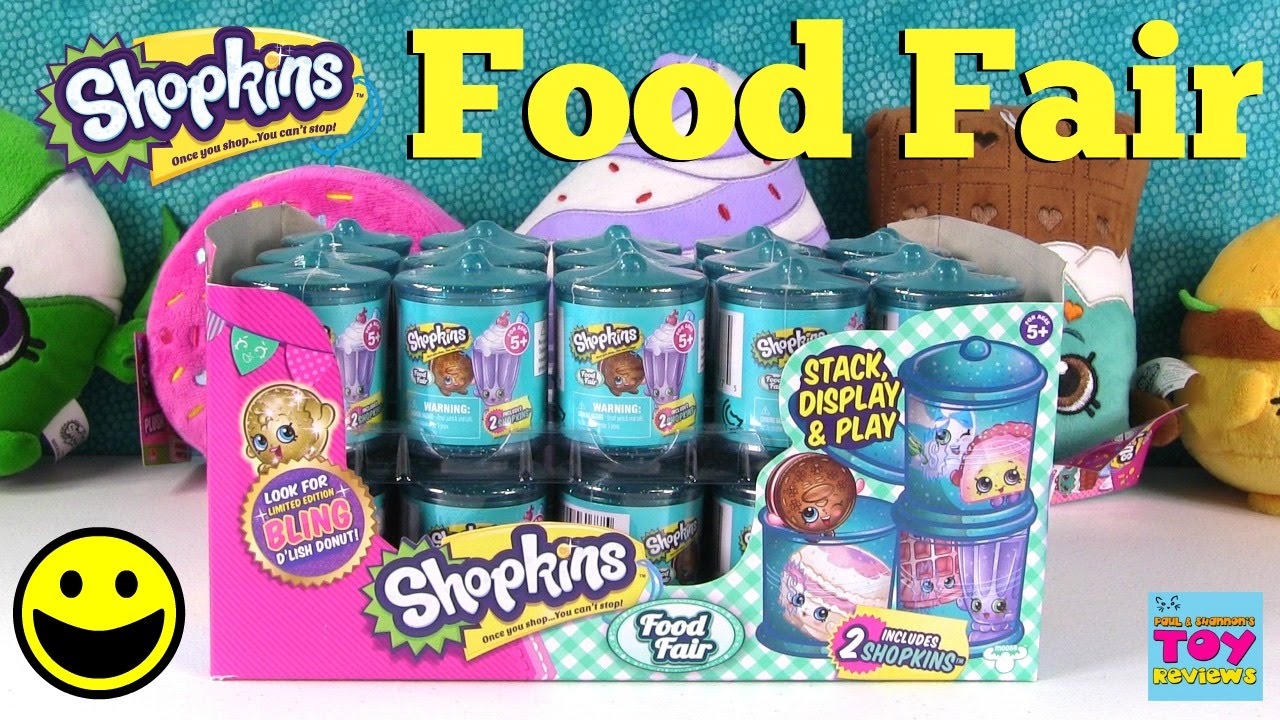 Распаковка двух контейнеров Shopkins Food Fair | Обзор игрушки | PSToyReviews