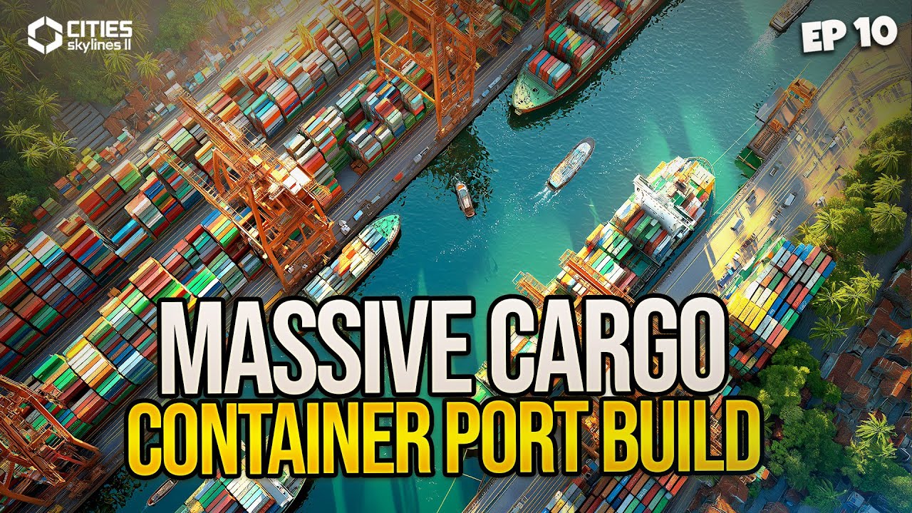 The Most Realistic Container Port Ever Built in Cities: Skylines 2! 🚢
