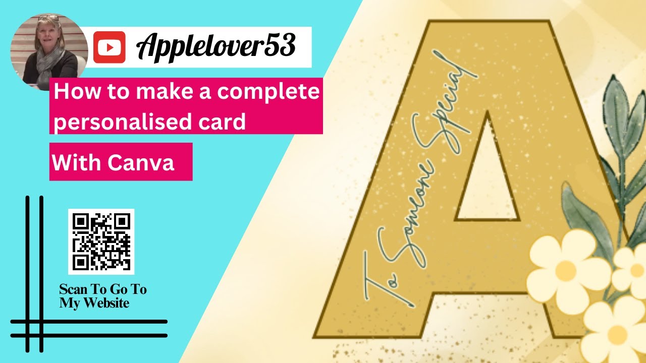 Canva - How to make a complete personalised card For Free