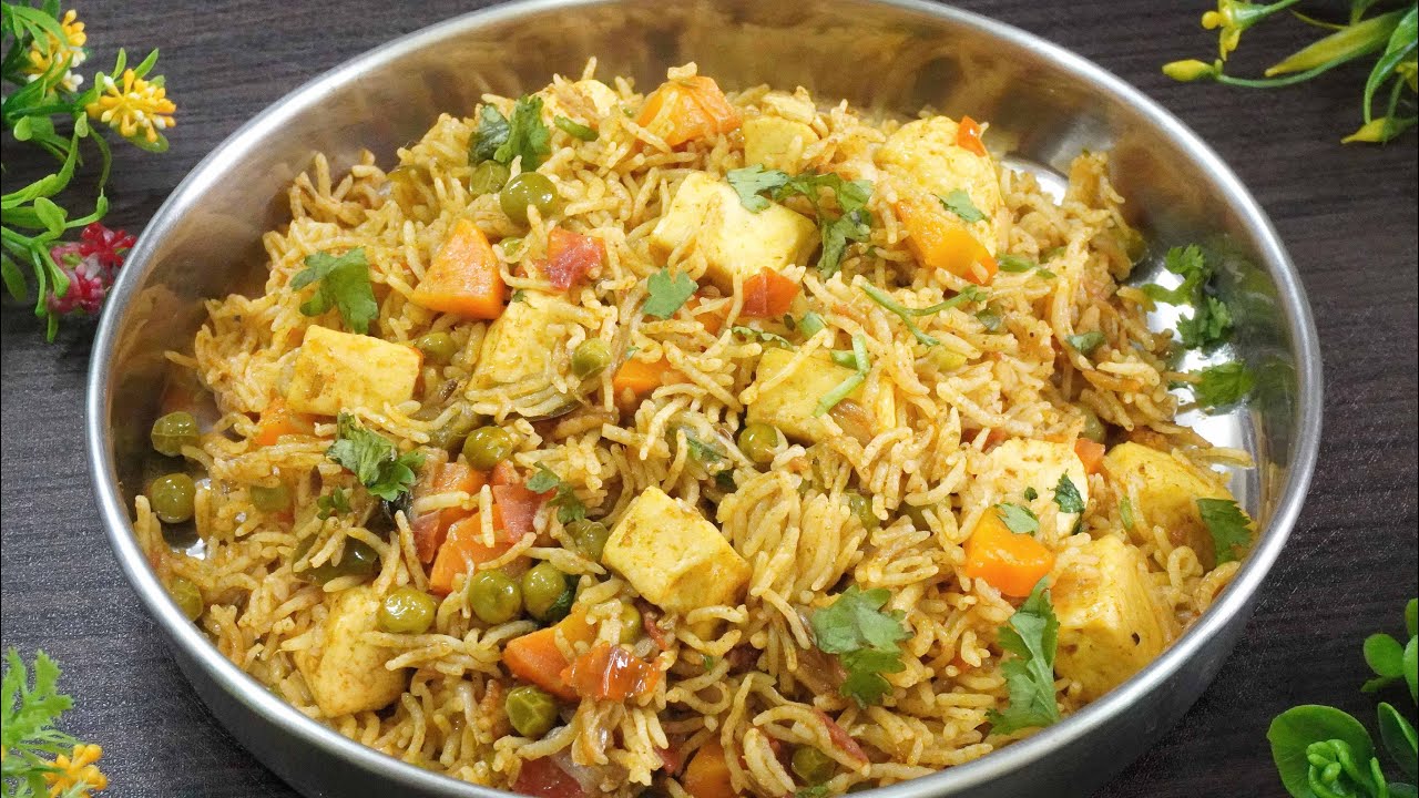 பன்னீர் வெஜ் பிரியாணி | Paneer Veg Biryani | Vegetable Biryani Recipe In Tamil | Paneer Biryani