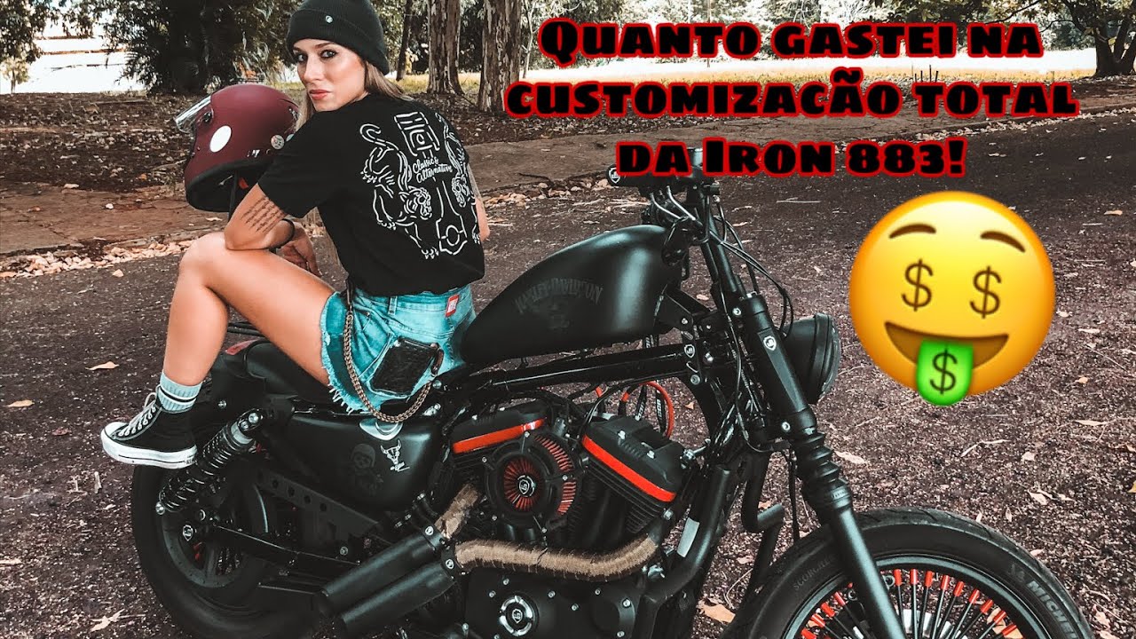 CUSTOMIZEI MINHA IRON 883 TODINHA! QUANTO GASTEI?