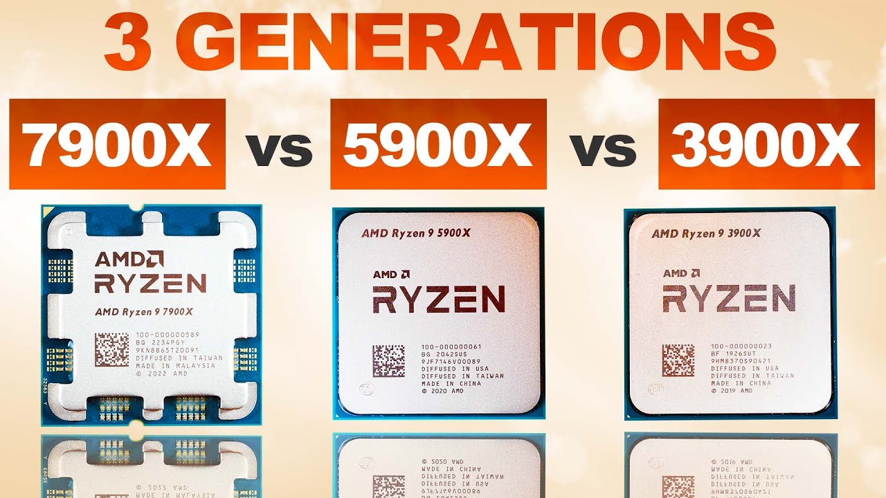 3 Generations TESTED! &mdash; AMD 7900X vs 5900X vs 3900X