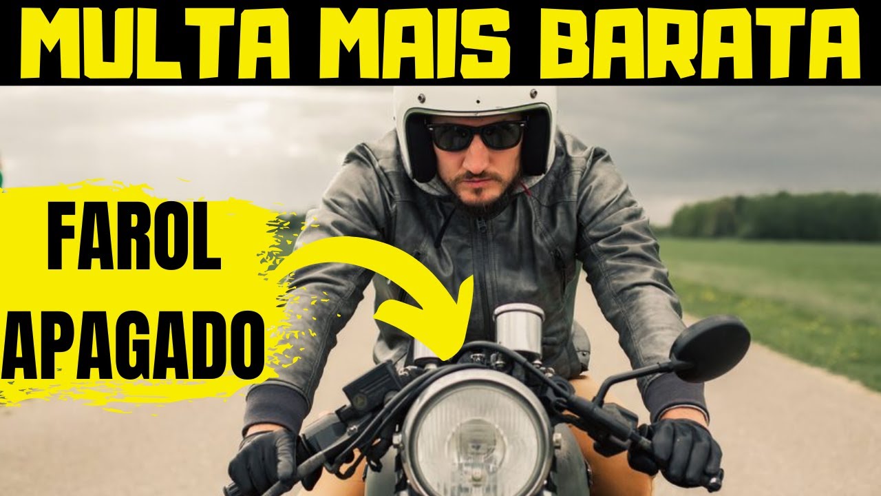 FAROL APAGADO DE MOTO NÃO VAI GERAR SUSPENSÃO DA CNH