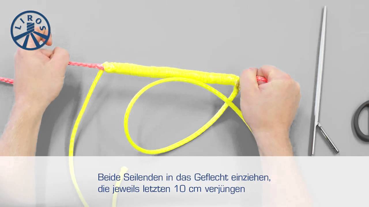 Dyneema Spleißen - LIROS Seil Verbindungsspleiß Dyneema