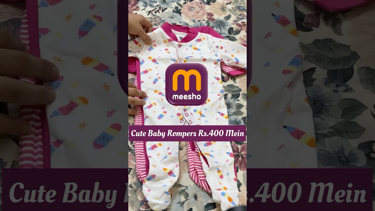 Cutest Baby Rompers from Meesho 😍 | Quality & Comfort Together 👶💖 #MomLife