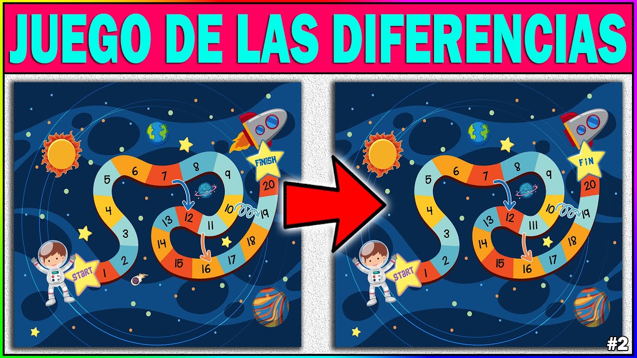 EJERCICIO MENTAL Encuentra  Las Diferencias ⭕❌ JUEGO Para NIÑOS y ADULTOS y MEJORAR tu CONCENTRACIÓN