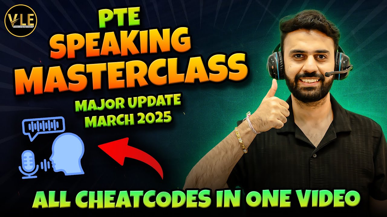 PTE SPEAKING MASTERCLASS |  ALL 2025 TEMPLATES & SHORTCUTS | VLE
