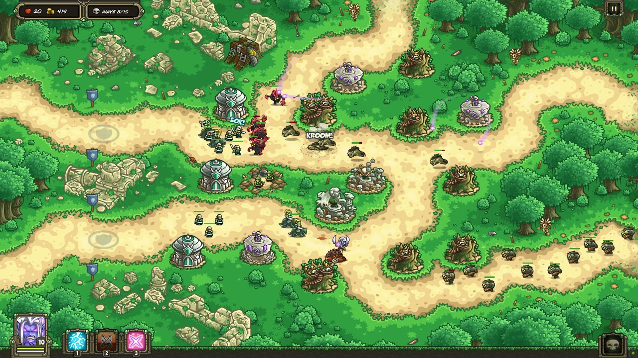 Kingdom Rush  Origins - Galadrian's Wall - Veteran Campaign - 3 Stars - Steam - Walkthrough