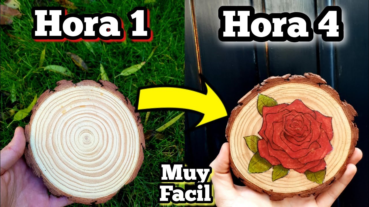 📸 Como TRANSFERIR una FOTO o imagen a Madera o tronco con Cola Blanca o Resistol (Manualidad DIY)