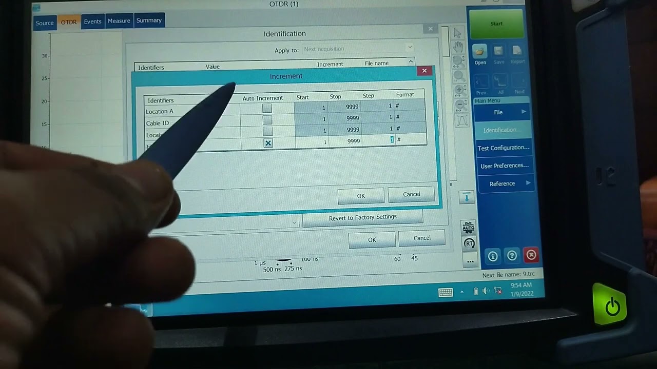EXFO OTDR Setting and Test Configuration in Hindi