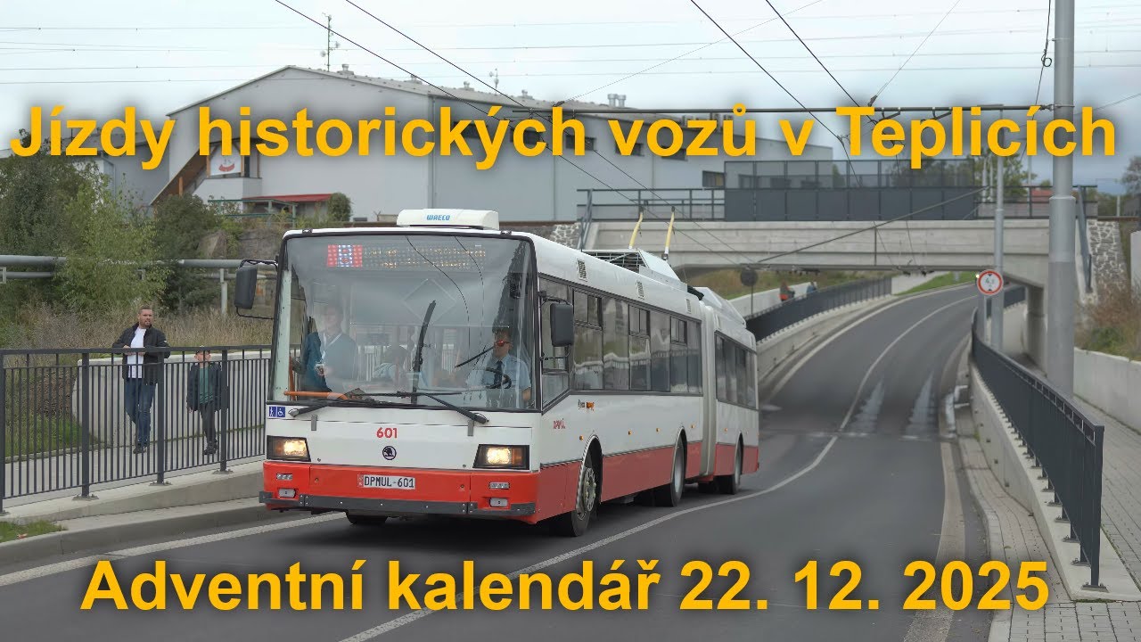 Teplice - jízdy historických vozů po městě k výročí 130 let elektrických drah, 27.9.2025