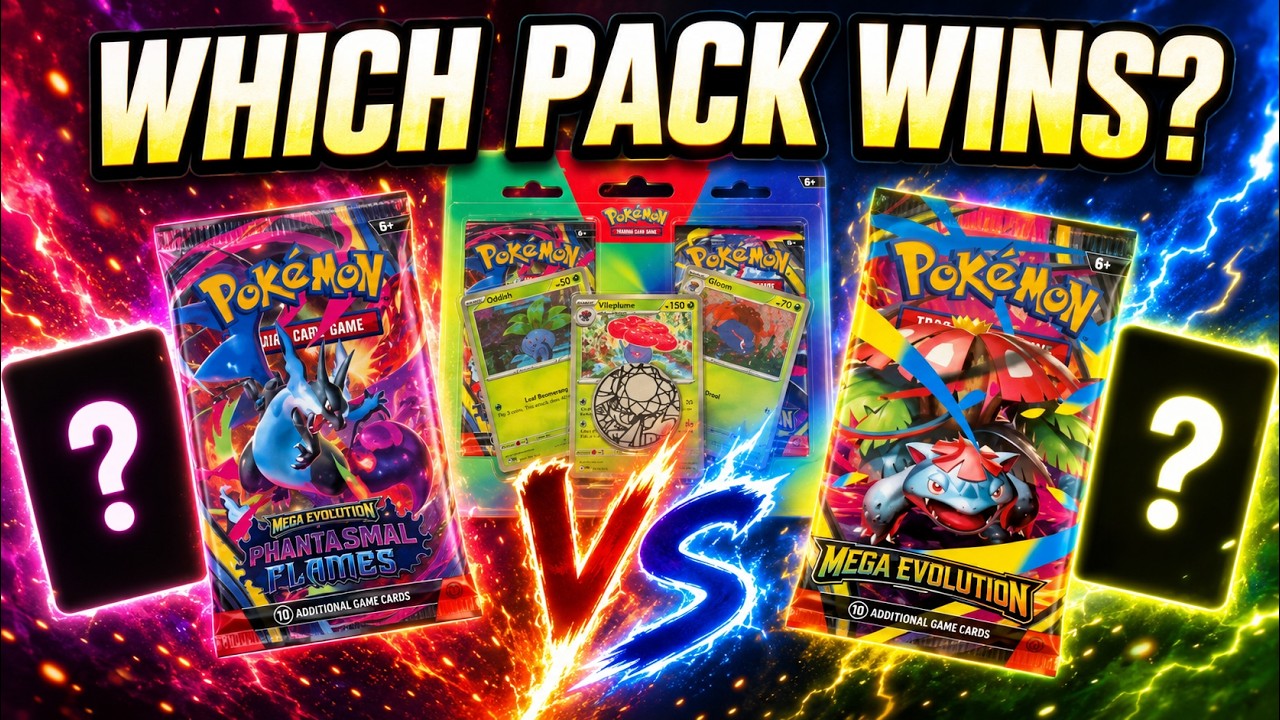 Ripping the Pokemon Enhanced 2 Pack Blister (phantasmal flames & mega evolutions)