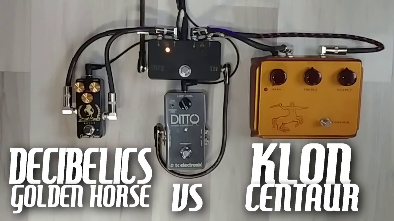 The best Klon Centaur clone: Decibelics Golden Horse VS Klon Centaur Gold