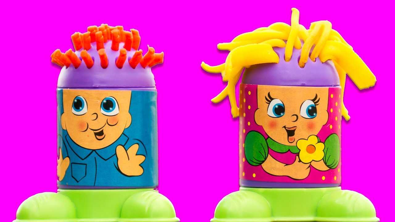 Cra-Z-Art Softee Dough Cra-Z-Hairdooz - learning colors