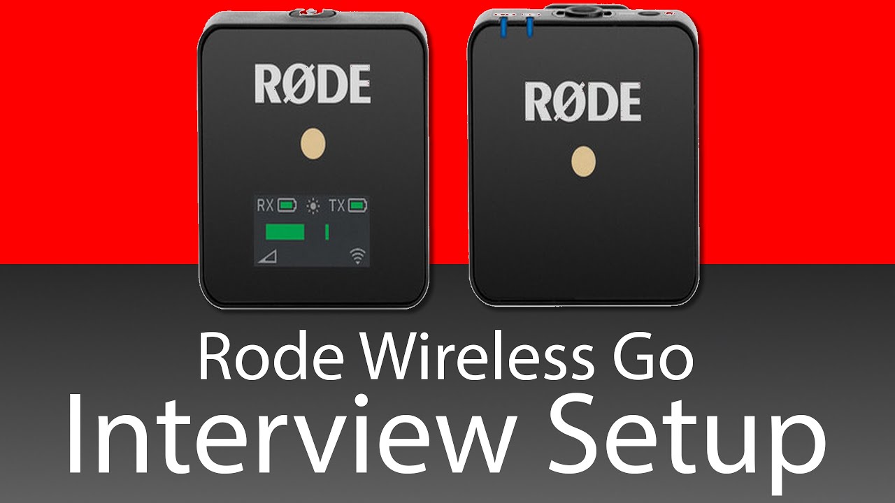 Rode Hand Held Wireless Go Interview Setup - Budget Microphone  Kit - 4k UHD