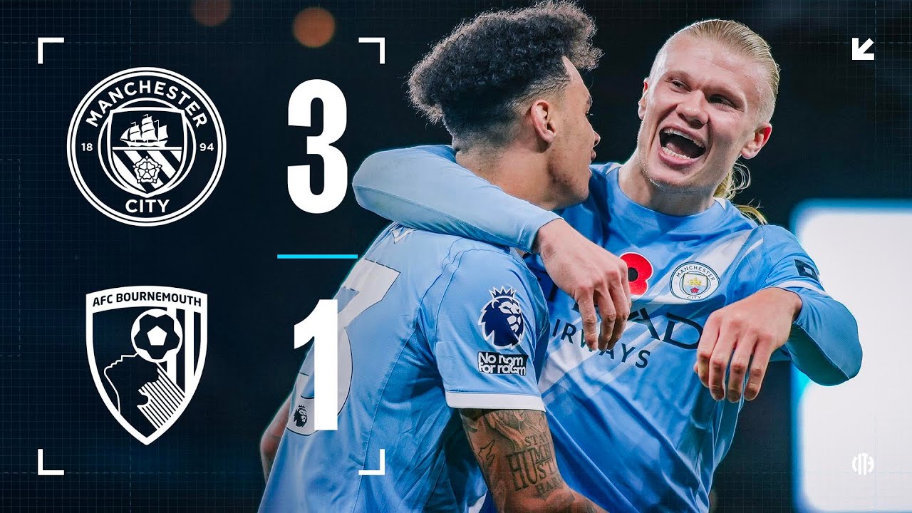 HIGHLIGHTS! Man City 3-1 Bournemouth | City move second with entertaining Bournemouth win!