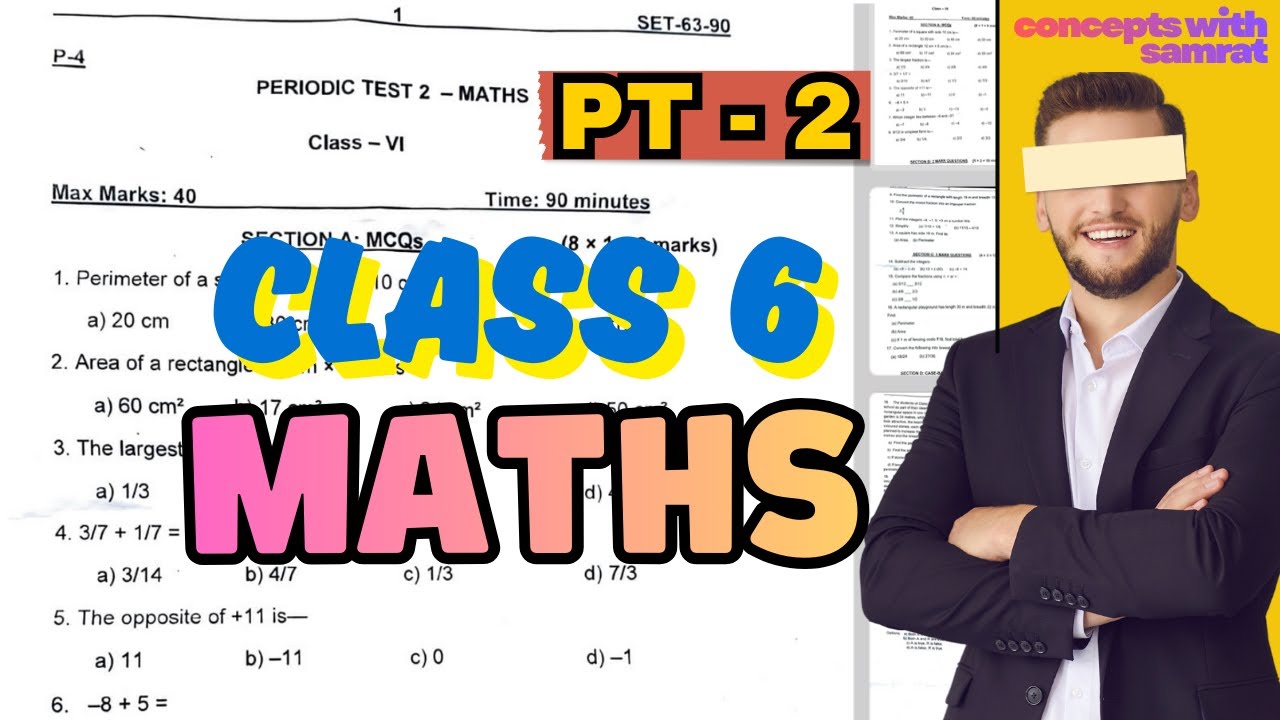 Class 6 MATHS Pt-2 Paper | PM Shri Kvs |