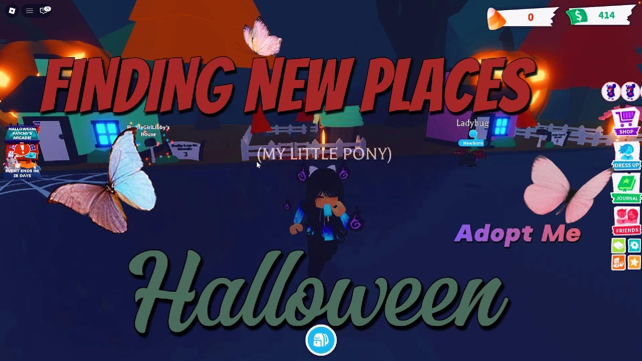 Finding new places in Adopt me ~ Halloween edition
