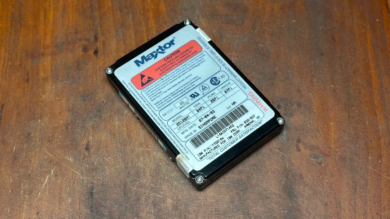 Maxtor 25128AT - Vintage Hard Drive Sounds