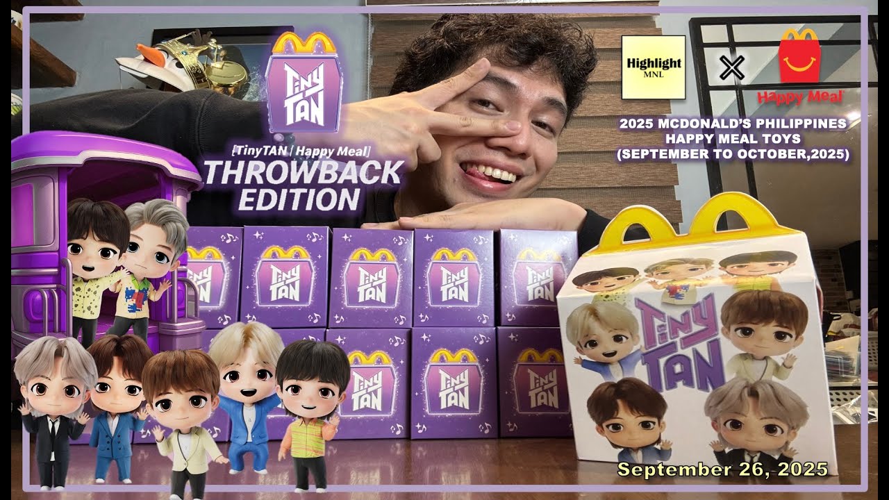 2025 McDonalds BTS TinyTan Happy Meal (TinyTAN Throwback Edition McDonalds Toys) PH Version