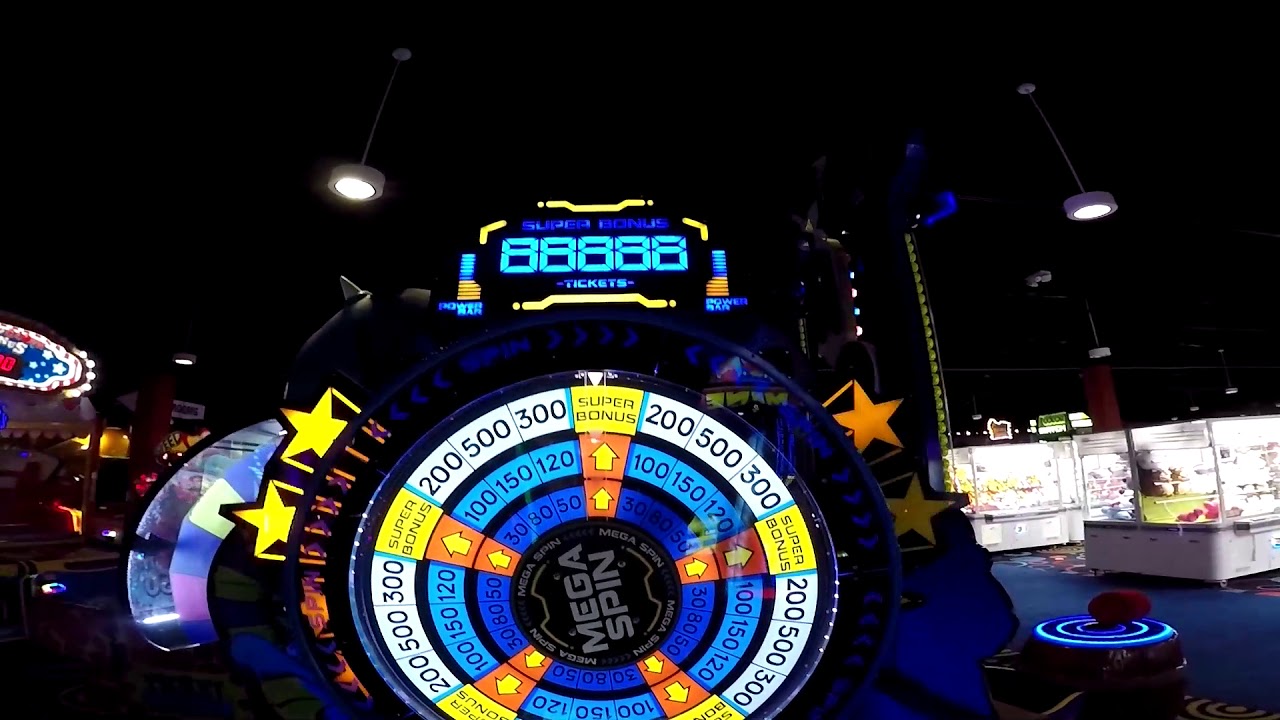 Mega Spin Arcade Game SUPER BONUS JACKPOT WIN!!!!! (At Round1 in Taunton, MA)