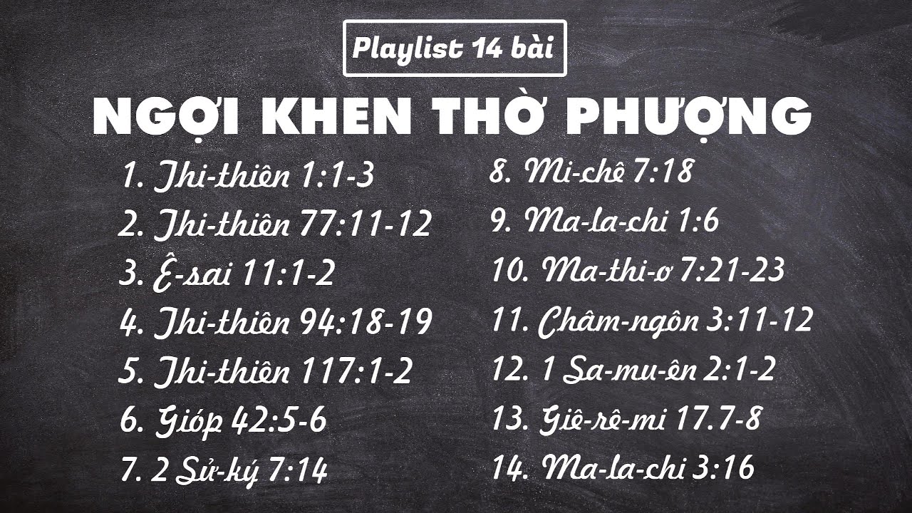 PLAYLIST NGỢI KHEN THỜ PHƯỢNG 10.3.2025