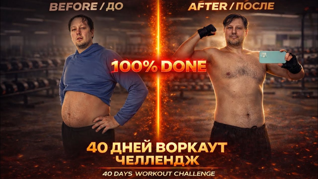 До и после #похудеть воркаут 40+ дней! #саморазвитие и #фитнес